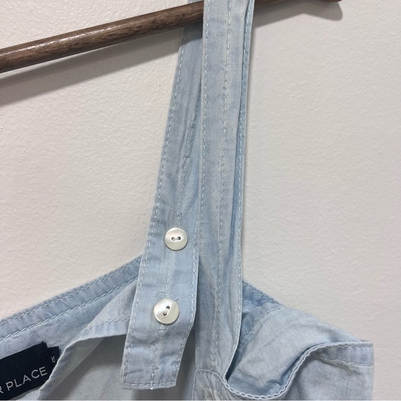 Tuckernuck Pomander Place Chambray Lola Midi Tank Dress, Blue, Tiered, XS - Picture 2 of 11